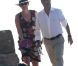 François Hollande et Valérie Trierweiler se promènent au Fort de Brégançon, le vendredi 3 août 2012.