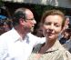 Promenade à Bormes-les-Mimosas pour François Hollande et Valérie Trierweiler, le vendredi 3 août 2012.