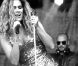  Clara Morgane lors du concert "ON THE BEACH" à Liège durant lequel elle s'est produite aux côtés du DJ Jey Didarko, son mari, et de ses danseurs Harmony et Fabso le 2 août 2012. 