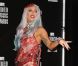 Lady Gaga, vêtue d'une robe de viande, aux MTV Video Music Awards, à Los Angeles, le 12 septembre 2010