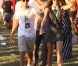 Louis du groupe One Direction avec sa petite amie Eleanor assistent au V Festival, le samedi 18 août 2012.