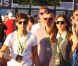 Le chanteur Louis du groupe One Direction avec sa petite amie Eleanor assistent au V Festival, le samedi 18 août 2012.