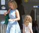 Geri Halliwell et sa fille Bluebell Madonna en visite dans la ville de Grasse, le 20 août 2012.