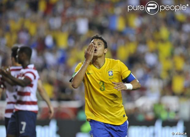 Thiago Silva à Landover le 30 mai 2012 lors d'un match amical face aux États-Unis