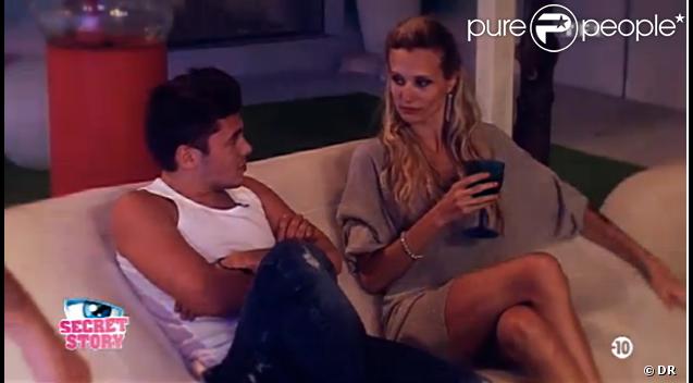 Jeu de séduction entre Yoann et Audrey dans Secret Story 6