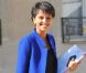 La ministre du droit des femmes et porte-parole du gouvernement Najat Vallaud-Belkacem quitte l'Élysée à l'issue du conseil des ministres du 29 août.