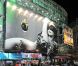 Lady Gaga nue sur Times Square pour vendre son parfum  Fame , à New York, le 18 août 2012.