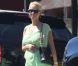  EXCLU : Amber Rose, enceinte, fait du shopping à Los Angeles le 1er septembre 2012  