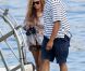 Jay-Z et sa femme Beyoncé arrivent au Beach Club de Monaco le 6 septembre 2012