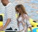 Jay-Z et sa femme Beyoncé arrivent au Beach Club de Monaco le 6 septembre 2012