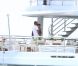 Beyoncé et son mari Jay-Z profitent de leurs vacances sur leur yacht le 4You à Cagnes-sur-Mer, le 6 septembre 2012