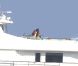 Beyoncé et son mari Jay-Z profitent de leurs vacances sur leur yacht le 4You à Cagnes-sur-Mer, le 6 septembre 2012