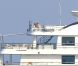 Beyoncé et son mari Jay-Z profitent de leurs vacances sur leur yacht le 4You à Cagnes-sur-Mer, le 6 septembre 2012