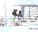 Beyoncé et son mari Jay-Z profitent de leurs vacances sur leur yacht le 4You à Cagnes-sur-Mer, le 6 septembre 2012