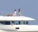 Beyoncé et son mari Jay-Z profitent de leurs vacances sur leur yacht le 4You à Cagnes-sur-Mer, le 6 septembre 2012