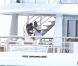 Beyoncé et son mari Jay-Z profitent de leurs vacances sur leur yacht le 4You à Cagnes-sur-Mer, le 6 septembre 2012