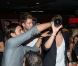 Douche de champagne pour Yoann ( Secret Story 6 ) au Duplex, à Paris, le vendredi 7 septembre, après la finale de Secret Story 6.