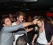 Douche de champagne pour Yoann ( Secret Story 6 ) au Duplex, à Paris, le vendredi 7 septembre, après la finale de Secret Story 6.