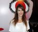 Mareva Galanter à l'Espace Commines où Karl Lagerfeld présentait sa collection spéciale pour la marque de cosmétiques Shu Uemura, à Paris, le 11 septembre 2012.