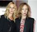 Sandrine Kiberlain et Sylvie Testud à l'Espace Commines où Karl Lagerfeld présentait sa collection spéciale pour la marque de cosmétiques Shu Uemura, à Paris, le 11 septembre 2012.