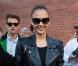  Jessica Alba, souriante, quitte les studios Skylight SoHo à l'issue du défilé Ralph Lauren printemps-été 2013. New York, le 13 septembre 2012. 
