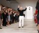 Le créateur Ralph Lauren, applaudi à l'issue de son défilé printemps-été 2013. New York, le 13 septembre 2012.