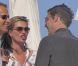 Kate Moss, son mari Jamie Hince et Vladislav Doronin en vacances à Ibiza, le 15 septembre 2012.