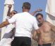 Kate Moss, son mari Jamie Hince et Vladislav Doronin en vacances à Ibiza, le 15 septembre 2012.