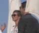 Kate Moss, son mari Jamie Hince et Vladislav Doronin en vacances à Ibiza, le 15 septembre 2012.