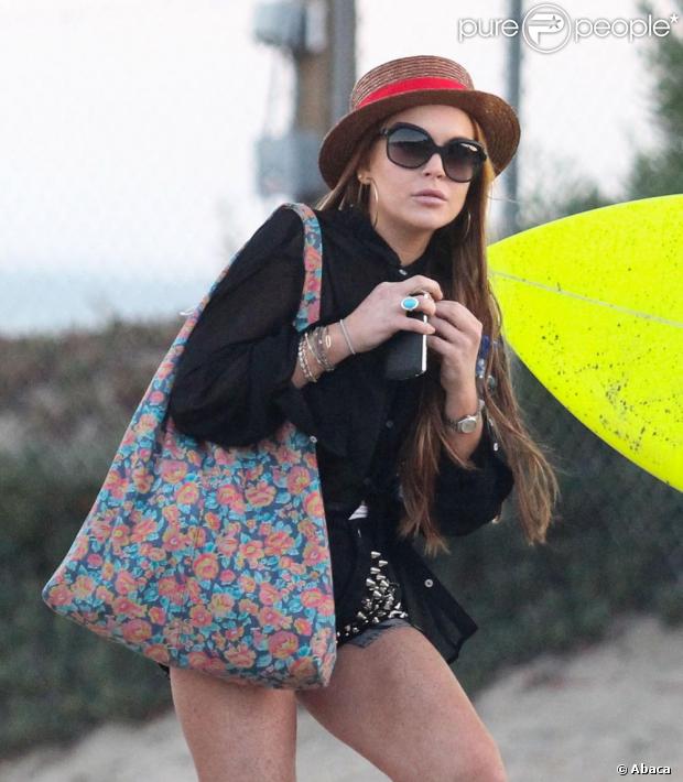 Lindsay Lohan à Los Angeles, le 12 août 2012.