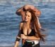 Lindsay Lohan sur la plage à Malibu, le 12 août 2012.
