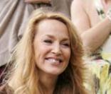 Jerry Hall au mariage de Leah Wood, le 21/06/08