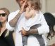 David Beckham regarde ses enfants jouer au football aux côtés de la petite Harper, le samedi 22 septembre à Los Angeles.