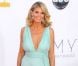 Heidi Klum, superbe en total look turquoise, a illuminé la cérémonie des Emmy Awards à Los Angeles dans une robe Alexandre Vauthier. Le 23 septembre 2012