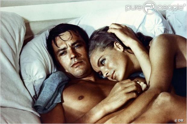 Alain Delon et Romy Schneider dans  La Piscine  (1968).