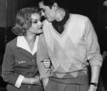 Alain Delon et Romy Schneider en 1959.