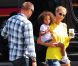 Heidi Klum, Martin Kirsten et leurs enfants forment une charmante petite famille recompensée sous le soleil de Los Angeles, se rendant au parc Chuck E. Cheese. Los Angeles, le 22 septembre 2012.