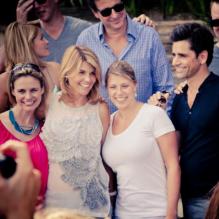 Les acteurs de la série <em>La fête à la maison</em> à Los Angeles - septembre 2012.