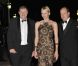 Charlene de Monaco entourée de son époux Albert et de son papa Mike à l'occasion de la soirée de Gala South African Night à Monaco le 29 septembre 2012