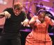 L'artiste Johnny Clegg, très en forme, a animé la soirée de gala South African Night à Monaco en présence de Charlene Wittstock et de son époux le prince Albert le 29 septembre 2012