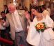 Thierry Olive et sa douce Annie lors de leur mariage religieux en l'église de Gavray, le 14 septembre 2012