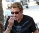 Johnny Hallyday dans le quartier de Santa Monica, le 27 septembre 2012.