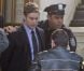 Chace Crawford alias Nate est arrêté sur le tournage de la série Gossip Girl, à New York, le 1er octobre 2012
