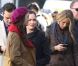 Leighton Meester et Blake Lively sur le tournage de Gossip Girl, le 1er octobre 2012 à New York