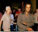 Yannick Noah et sa maman Marie-Claire dansent lors d'une soirée en l'honneur de l'association des Enfants de la terre à l'Etoile à Paris le 4 mai 2003