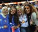 Marie-Claire Noah entourée de ses enfants et petits-enfants la finale de l'Eurobasket 2011 entre la France et Espagne à Kaunas en Lituanie le 19 septembre 2011