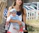 Alessandra Ambrosio en famille lors du 3e Veuve Clicquot Polo Classic annuel, à Los Angeles, le 6 octobre 2012