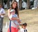 Alessandra Ambrosio en famille lors du 3e Veuve Clicquot Polo Classic annuel, à Los Angeles, le 6 octobre 2012