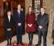 Kate Middleton et le prince William étaient les invités de l'Honorable Société du Middle Temple, une des quatre  Inns of Court , à Londres, le 8 octobre 2012, pour rencontrer des lauréats des bourses royales et inaugurer celle à leur nom.