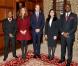 Kate Middleton et le prince William étaient les invités de l'Honorable Société du Middle Temple, une des quatre  Inns of Court , à Londres, le 8 octobre 2012, pour rencontrer des lauréats des bourses royales et inaugurer celle à leur nom.